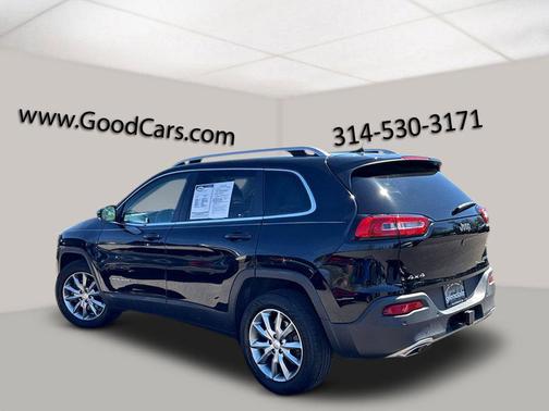 Diamond Black Crystal Pearlcoat 2018 Jeep Cherokee Limited