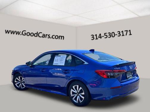 Aegean Blue Metallic 2023 Honda Civic LX