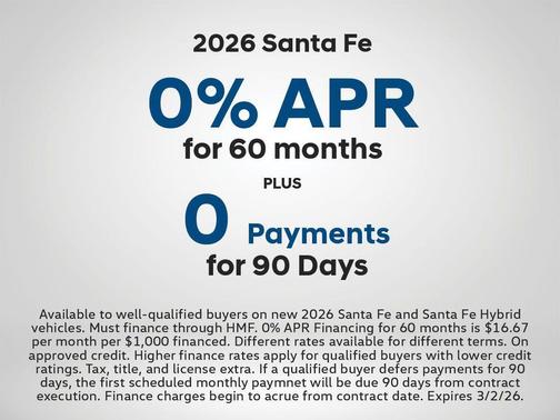 2026 Hyundai SANTA FE XRT