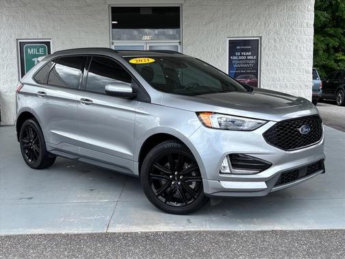 Silver Metallic 2021 Ford Edge ST Line