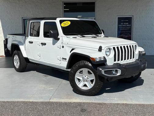 Bright White Clearcoat 2021 Jeep Gladiator Sport S