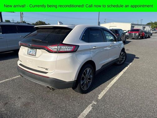 White Platinum 2017 Ford Edge Titanium