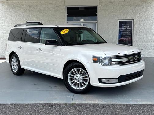 White Platinum Clearcoat Metallic 2018 Ford Flex SEL