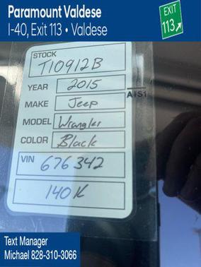 2015 Jeep Wrangler Sport