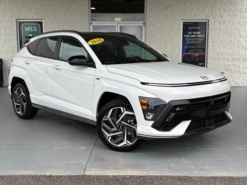White 2024 Hyundai KONA N Line