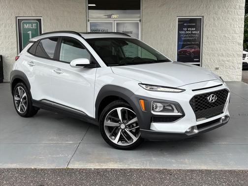 White 2020 Hyundai KONA Limited