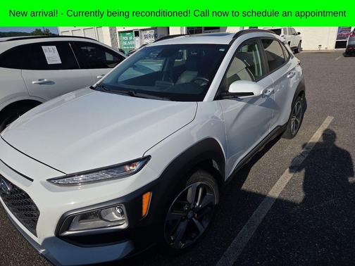 White 2020 Hyundai KONA Limited