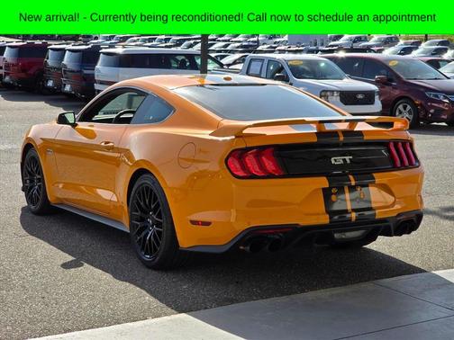 Orange 2018 Ford Mustang GT Premium