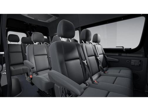 Jet Black 2025 Mercedes-Benz Sprinter 2500 Passenger 144 WB