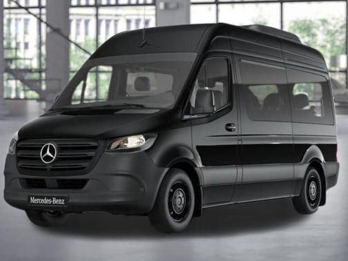 Jet Black 2025 Mercedes-Benz Sprinter 2500 Passenger 144 WB