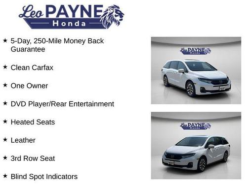 Platinum White Pearl 2026 Honda Odyssey EX-L