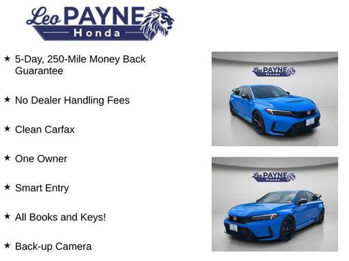 Boost Blue Pearl 2024 Honda Civic Type R FWD
