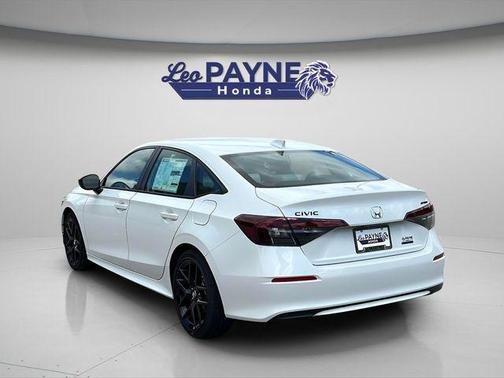 Platinum White Pearl 2026 Honda Civic Hybrid Sport