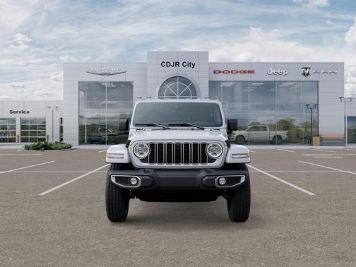 Bright White Clearcoat 2025 Jeep Wrangler Sahara