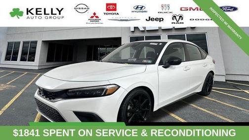 White 2022 Honda Civic Sport