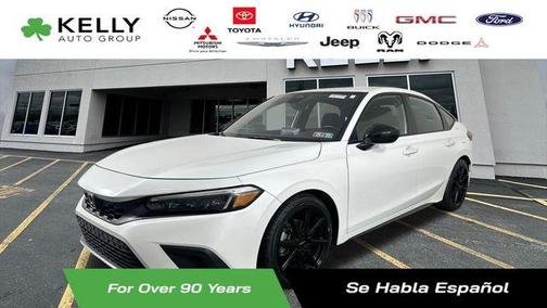 White 2022 Honda Civic Sport