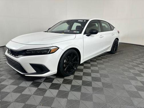 White 2022 Honda Civic Sport