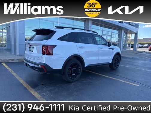 Glacial White Pearl 2025 Kia Sorento X-Line SX Prestige