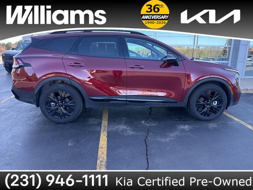 Dawning Red 2025 Kia Sportage X-Line