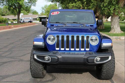 Ocean Blue Metallic Clearcoat 2018 Jeep Wrangler Unlimited Sahara