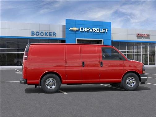 Red Hot 2026 Chevrolet Express 3500 3500 Regular Wheelbase, WT, RWD