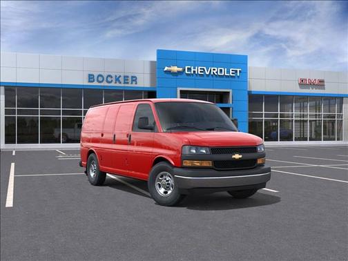 Red Hot 2026 Chevrolet Express 3500 3500 Regular Wheelbase, WT, RWD