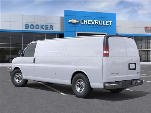 Summit White 2026 GMC Savana 3500 3500 Extended Wheelbase, Work Van, RWD