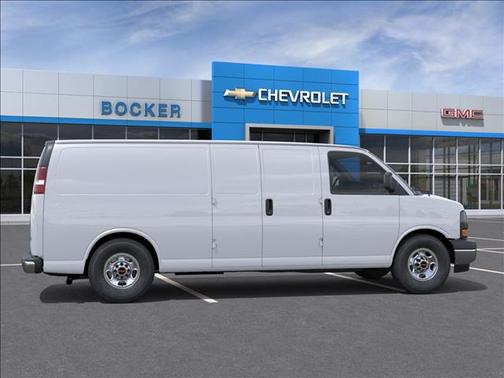 Summit White 2026 GMC Savana 3500 3500 Extended Wheelbase, Work Van, RWD
