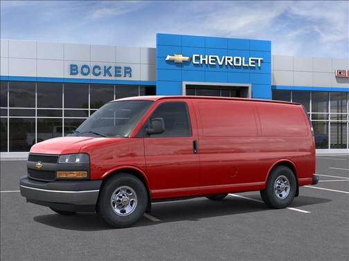 Red Hot 2026 Chevrolet Express 3500 3500 Regular Wheelbase, WT, RWD