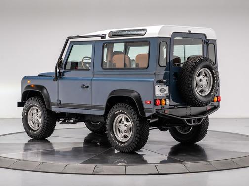 Blue 1997 Land Rover Defender 90 Hard Top