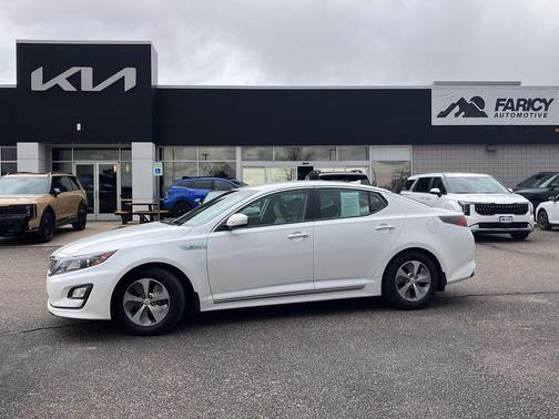 Snow White Pearl 2015 Kia Optima Hybrid Base