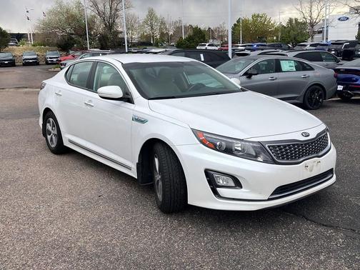 Snow White Pearl 2015 Kia Optima Hybrid Base