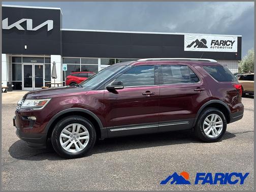 Burgundy Velvet Metallic Tinted Clearcoat 2018 Ford Explorer XLT