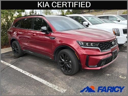 Passion Red Tintcoat 2021 Kia Sorento SX