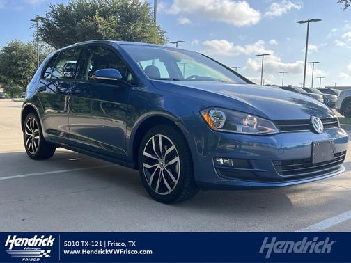 Silk Blue Metallic 2017 Volkswagen Golf TSI SE 4-Door