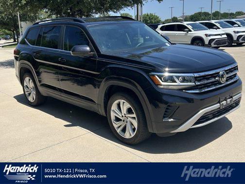 Deep Black Pearl 2023 Volkswagen Atlas 3.6L SE w/Technology