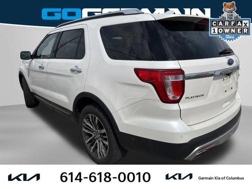 White Platinum 2017 Ford Explorer Platinum
