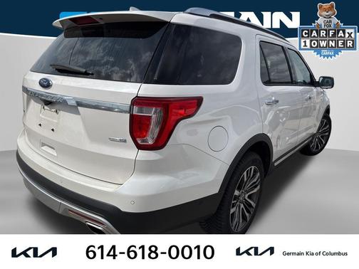 White Platinum 2017 Ford Explorer Platinum