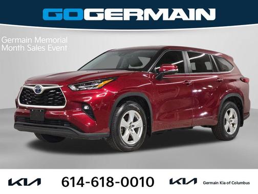 Ruby Flare Pearl 2023 Toyota Highlander Hybrid LE