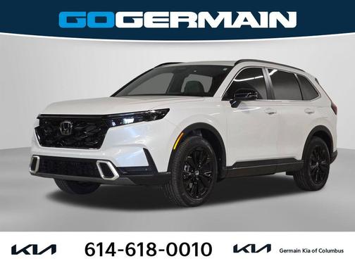 Platinum White 2025 Honda CR-V Hybrid Sport Touring AWD