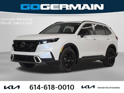 Platinum White 2025 Honda CR-V Hybrid Sport Touring AWD