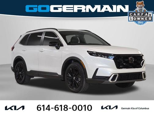Platinum White 2025 Honda CR-V Hybrid Sport Touring AWD