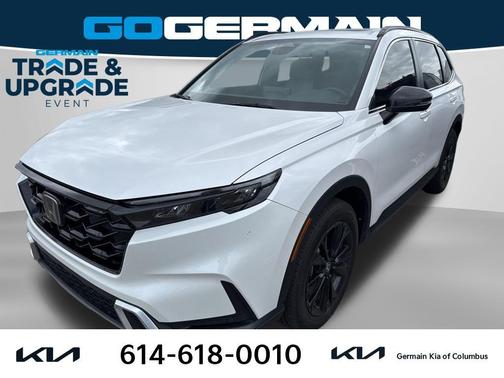 Platinum White 2025 Honda CR-V Hybrid Sport Touring AWD