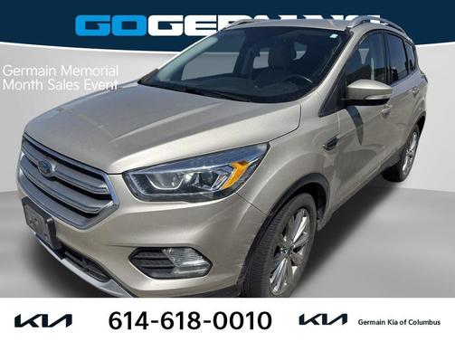 White Gold Metallic 2017 Ford Escape Titanium