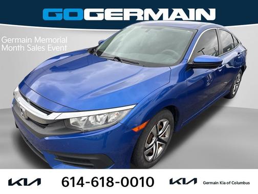 Aegean Blue Metallic 2018 Honda Civic LX