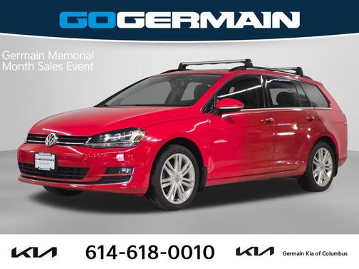 Tornado Red 2015 Volkswagen Golf SportWagen TDI SE 4-Door
