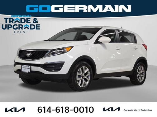 Clear White 2015 Kia Sportage LX