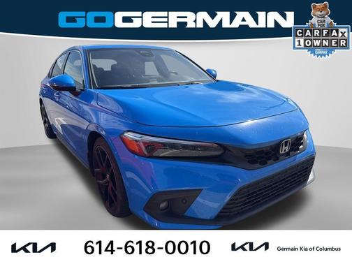 Aegean Blue Metallic 2023 Honda Civic Sport Touring