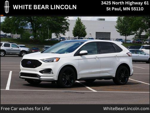 Star White Metallic Tri-Coat 2024 Ford Edge ST