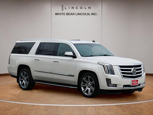 White Diamond Tricoat 2015 Cadillac Escalade ESV Luxury